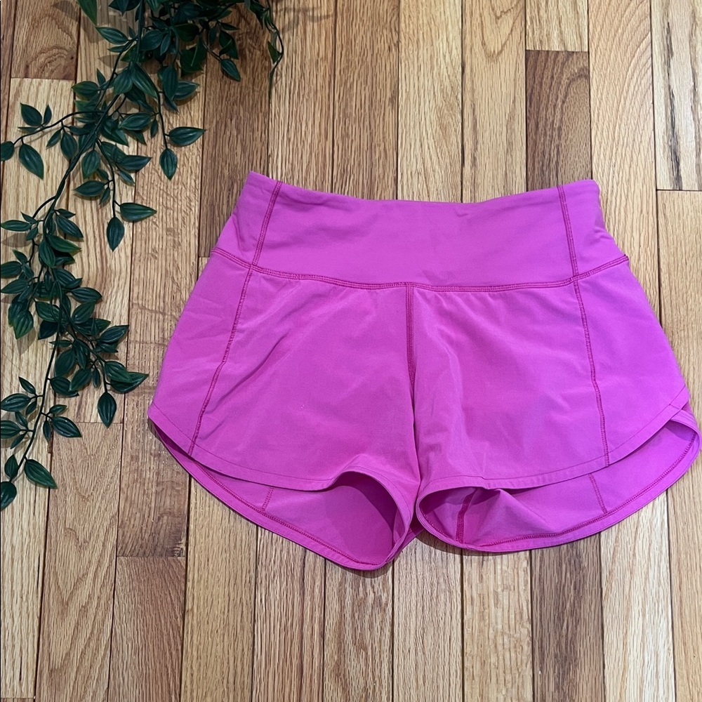 lululemon athletica Vibrant Pink Athletic Shorts